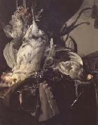 Willem van, Still Life of Dead Birds and Hunting Weapons (mk14)